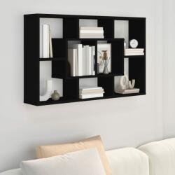 vidaXL Raft de perete, negru, 85x16x52, 5 cm, lemn prelucrat (801419) Raft