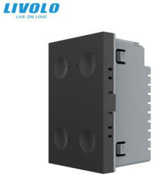 LIVOLO Modul intrerupator cvadruplu cu touch integrat Livolo Serie noua standard Italian (VL-FC4-3BP)