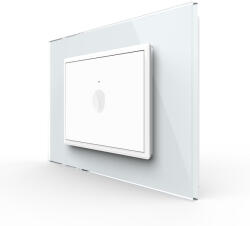 LIVOLO Intrerupator simplu tactil 3M, standard italian cu rama sticla (VL-FC1-P9E-3WP)