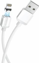 BOROFONE BX57 Magnetic USB-A apa - Lightning apa 2.0 Adat és töltő kábel - Fehér (1m) (BX57W)