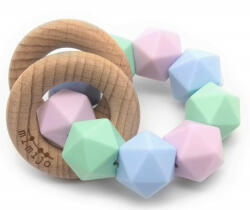 Mimijo Szilikon rágóka és csörgő 2 in 1 - Penelope