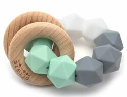  Mimijo Szilikon rágóka és csörgő 2 in 1 - Claudio