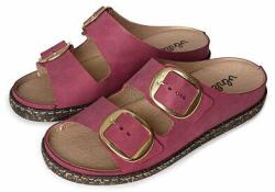 Vlnka Papuci de piele pentru femei "Denisa" - roz mărimi încălțăminte adulți 36 (13-00301-36)