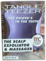 Tangle Teezer The Scalp Exfoliator & Massager Purple - Hajkefe masszázshoz és hámlasztáshoz