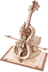 Rokr Puzzle 3D Mecanic, cutiuta muzicala, Violoncel magic, 199 piese (AMK63)