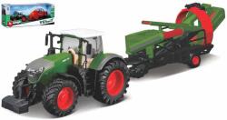Bburago Tractor Fendt cu masina de cultivat cartofi1/43 (20739)