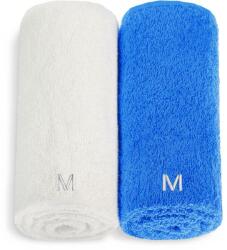 MAKEUP Set prosoape de față, alb și albastru Twins - MAKEUP Face Towel Set Blue + White 2 buc