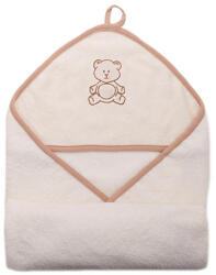 Stella fürdőlepedő hímzett 110x110 drapp maci - babycenter-online
