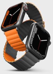 Uniq Revix Apple Watch 44/45/46/49 mm Mágneses Szíj Szürke/Narancssárga