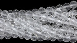  Cuart Alb Rotund Fatetat 4x4 mm Margele Pietre Semipretioase pentru Bijuterii