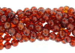 Zircon Colorat Orange Inchis Margele Pietre semipretioase Rondele Fatetate 6x6 mm