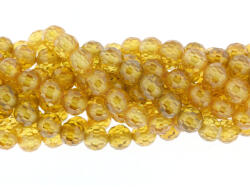  Zircon Colorat Galben Margele Pietre semipretioase Rondele Fatetate 6x6 mm
