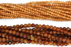  Granat Orange Rotund Fatetat - Intre 2 si 3 mm Margele Pietre Semipretioase Bijuterii