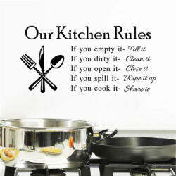  Sticker perete Our Kitchen Rules