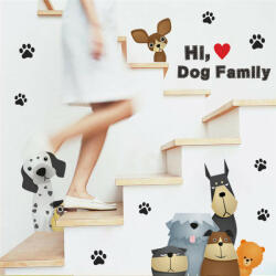  Sticker perete Dog Family