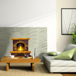  Sticker perete Semineu Decorativ 10