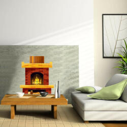  Sticker perete Semineu Decorativ 5