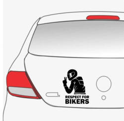  Sticker auto Respect For Bikers