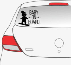 Sticker auto Cool Baby on Board