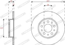 FERODO Disc frana FERODO DDF2777C - automobilus