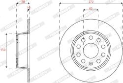 FERODO Disc frana FERODO PREMIER DDF2825C (DDF2825C)