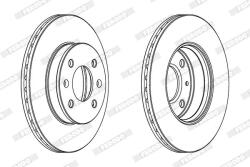 FERODO Disc frana FERODO PREMIER High Carbon DDF1529C (DDF1529C)