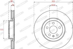 FERODO Disc frana FERODO PREMIER DDF2693C (DDF2693C)