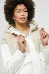 Abercrombie & Fitch rövid kabát női, bézs, átmeneti, oversize - bézs XL