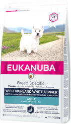EUKANUBA Eukanuba 10% reducere! 2/2, 5/7/12 kg Breed saci mici de hrană uscată câini - Adult Specific Westhighland Terrier (2.5 kg)