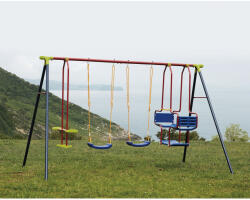 ALCO Set leagane copii cu 1 leagan tandem, 2 scaune si 1 gondola - 2 m (6620N) Leagan