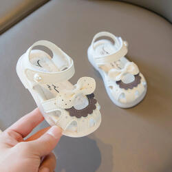 Superbebeshoes Sandale albe pentru fetite - Sonya