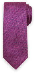 Willsoor Férfi klasszikus rózsaszín-kék nyakkendő geometriai mintával 15128