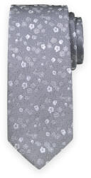 Willsoor Férfi klasszikus szürke nyakkendő virágos mintával 15120