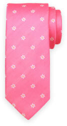 Willsoor Férfi klasszikus világos rózsaszín nyakkendő virágos mintával 15137