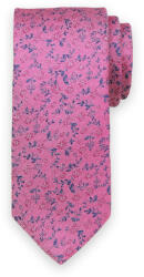 Willsoor Férfi klasszikus rózsaszín nyakkendő színes virágos mintával 15148