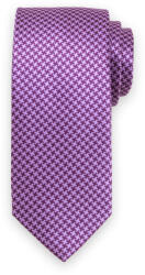 Willsoor Férfi klasszikus nyakkendő lilás-rózsaszín tyúklábmintával 15140