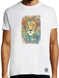 Magnolion Vibráló vízfesték oroszlán v1 póló