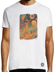 Magnolion Pszichedelikus éteri macska álomkép v2 póló