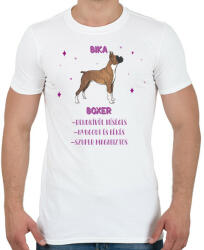 printfashion Bika - Boxer - Férfi póló - Fehér (13343849)