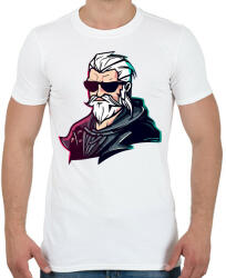 printfashion Geralt the witcher - Férfi póló - Fehér (13351841)