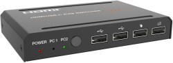 EVOCONNECT KVM Switcher HDMI/USB-C 2x1 Evoconnect HDC-SWB21HCK (HDC-SWB21HCK) - roua