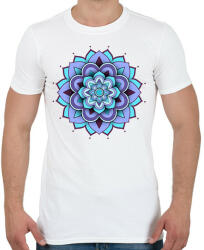 printfashion 3D mandala - Férfi póló - Fehér (13356483)
