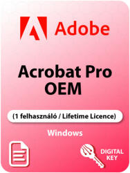 Adobe Acrobat Pro 2020 (1 felhasználó / Lifetime) (OEM) (Elektronikus licenc)