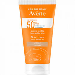 Avène - Crema de fata nuantatoare cu protectie solara pentru ten uscat si sensibil Avene SPF 50+ TRIASORB, 50 ml - hiris