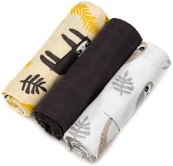 T-Tomi TETRA Cloth Diapers HIGH QUALITY scutece textile Sloths 70x70 cm 3 buc