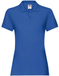 Fruit of the Loom Női Galléros póló Rövid ujjú Fruit of the Loom Premium Polo Lady-Fit - M (12), Király kék