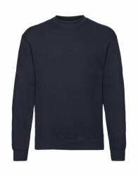 Fruit of the Loom Férfi hosszú ujjú pulóver Fruit of the Loom Classic Set In Sweat 5XL, Mély sötétkék (navy)
