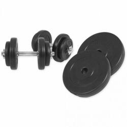 Gorilla Sports Súlyzó szett műanyag tárcsákkal 30 kg (100675-00006-0032) - kokiskashop