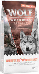 Wolf of Wilderness Wolf of Wilderness Pachet economic Free-Range Meat 2 x 12 kg - Whispering Woodlands Curcan crescut în aer liber