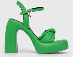 Karl Lagerfeld sandale ASTRAGON HI culoarea verde, KL33715 PPYX-OBD24N_77X